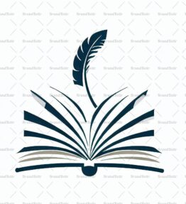Offenes Buch und Feder